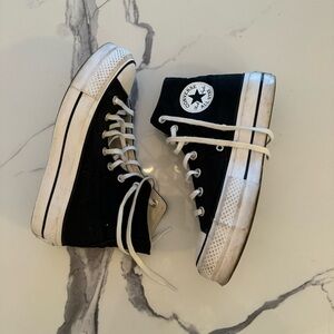 Converse Chuck Taylor Platform Black High Tops
